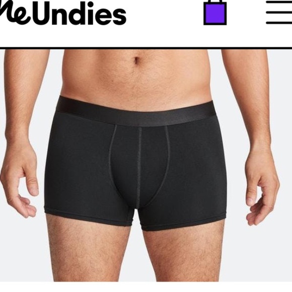 Black 2 Mens Trunk’s Small By Meundies 💥 Only 2 Sets Left💥 - Picture 4 of 5
